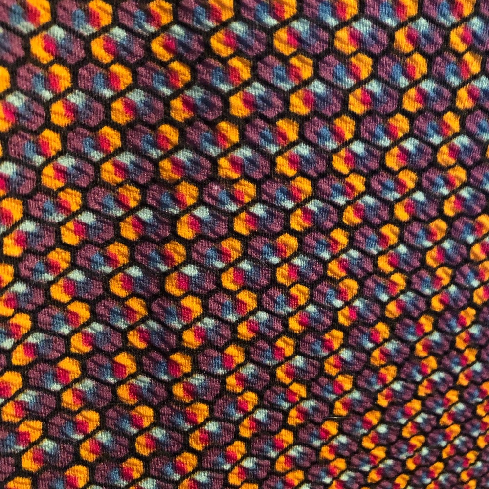 LuLaRoe Nicole 3X purple, black, and orange